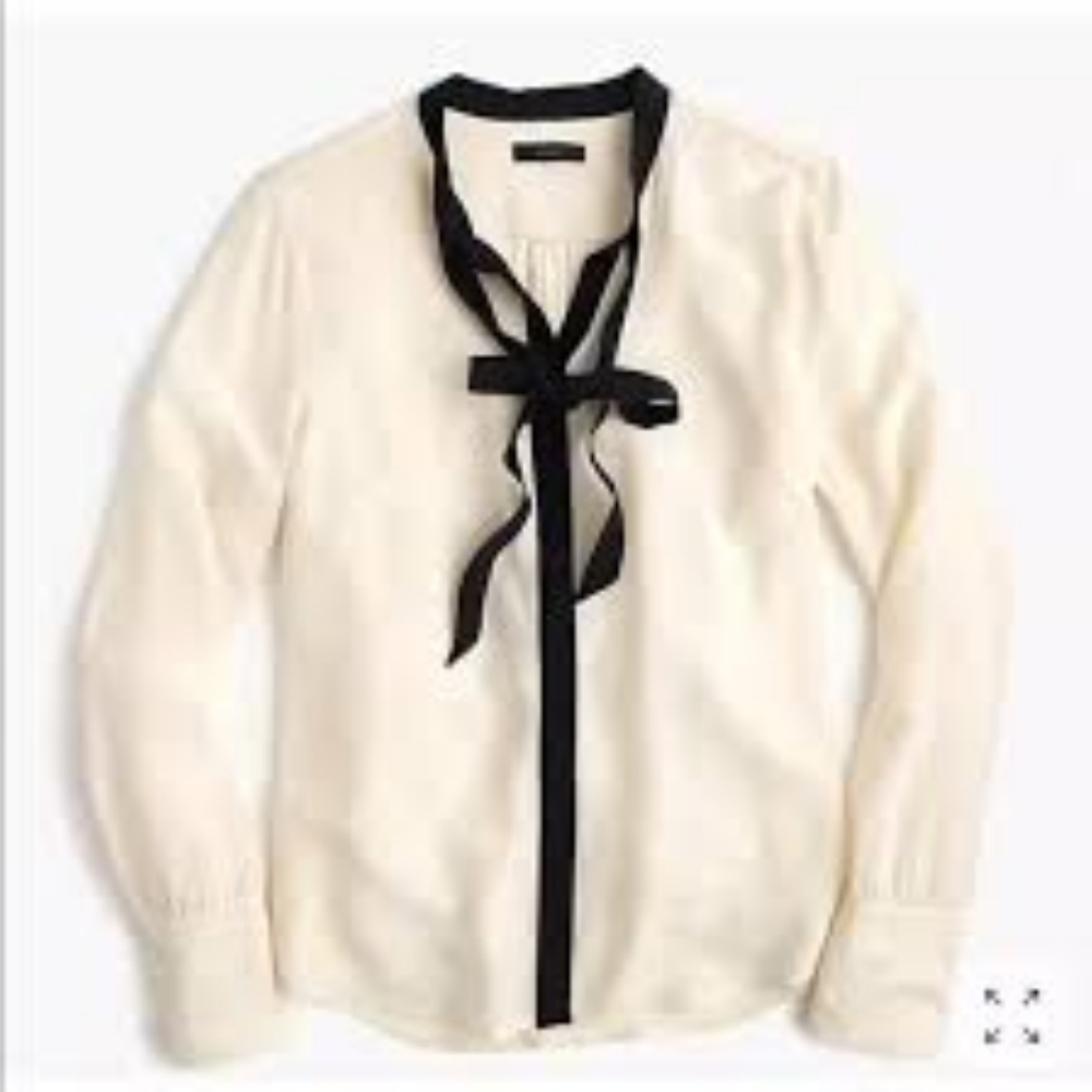 J Crew Front tie shirt